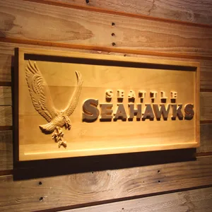 Seattle Seahawks Wood Sign