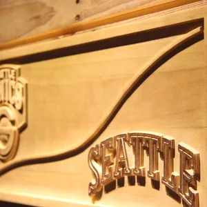 Seattle Sonics Split Wood Sign - Legacy Edition