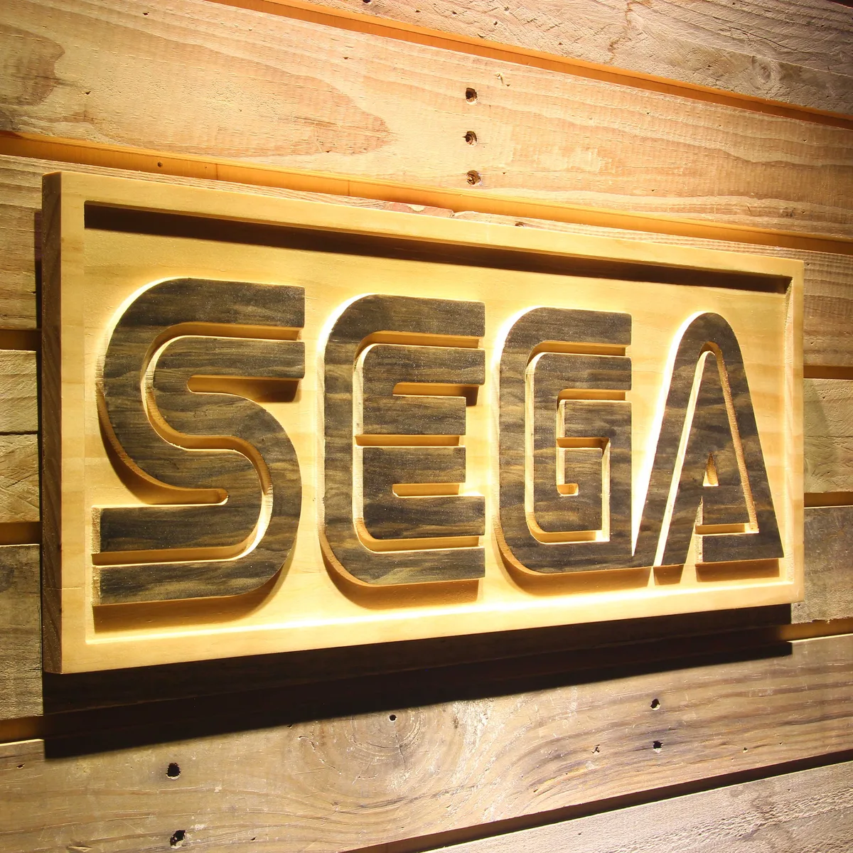Sega Wood Sign