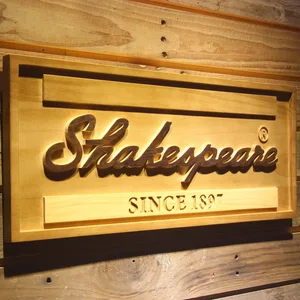 Shakespeare Wood Sign