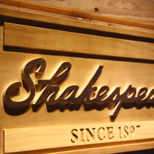 Shakespeare Wood Sign