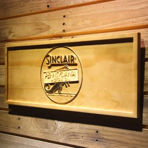 Sinclair Motor Oil Wood Sign