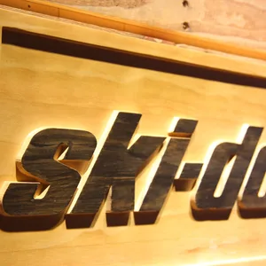 Ski Doo Snowmobiles Wood Sign