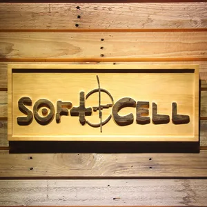 Soft Cell Wood Sign