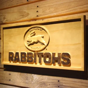 South Sydney Rabbitohs Wood Sign