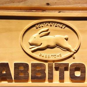 South Sydney Rabbitohs Wood Sign
