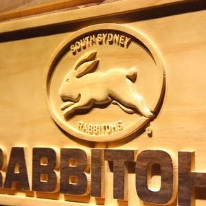 South Sydney Rabbitohs Wood Sign