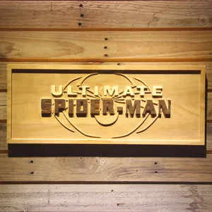 Spider-Man Ultimate Wood Sign
