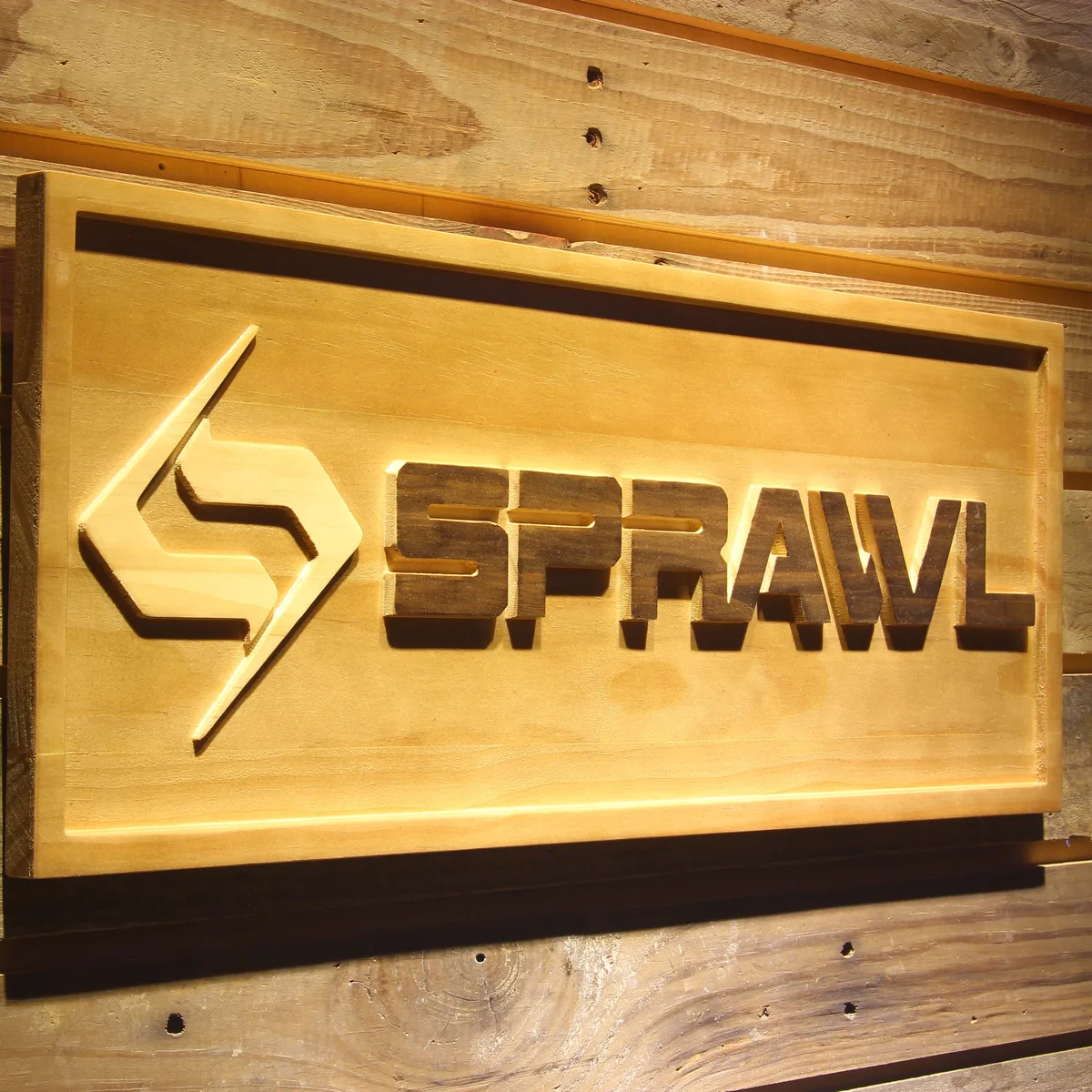 Sprawl Wood Sign