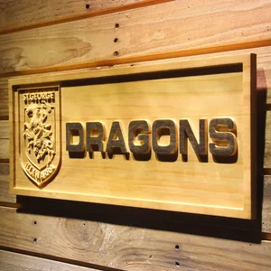 St. George Illawarra Dragons Wood Sign