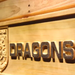 St. George Illawarra Dragons Wood Sign