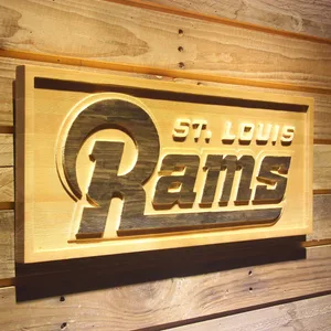 St Louis Rams 2000-2015 Text Wood Sign - Legacy Edition