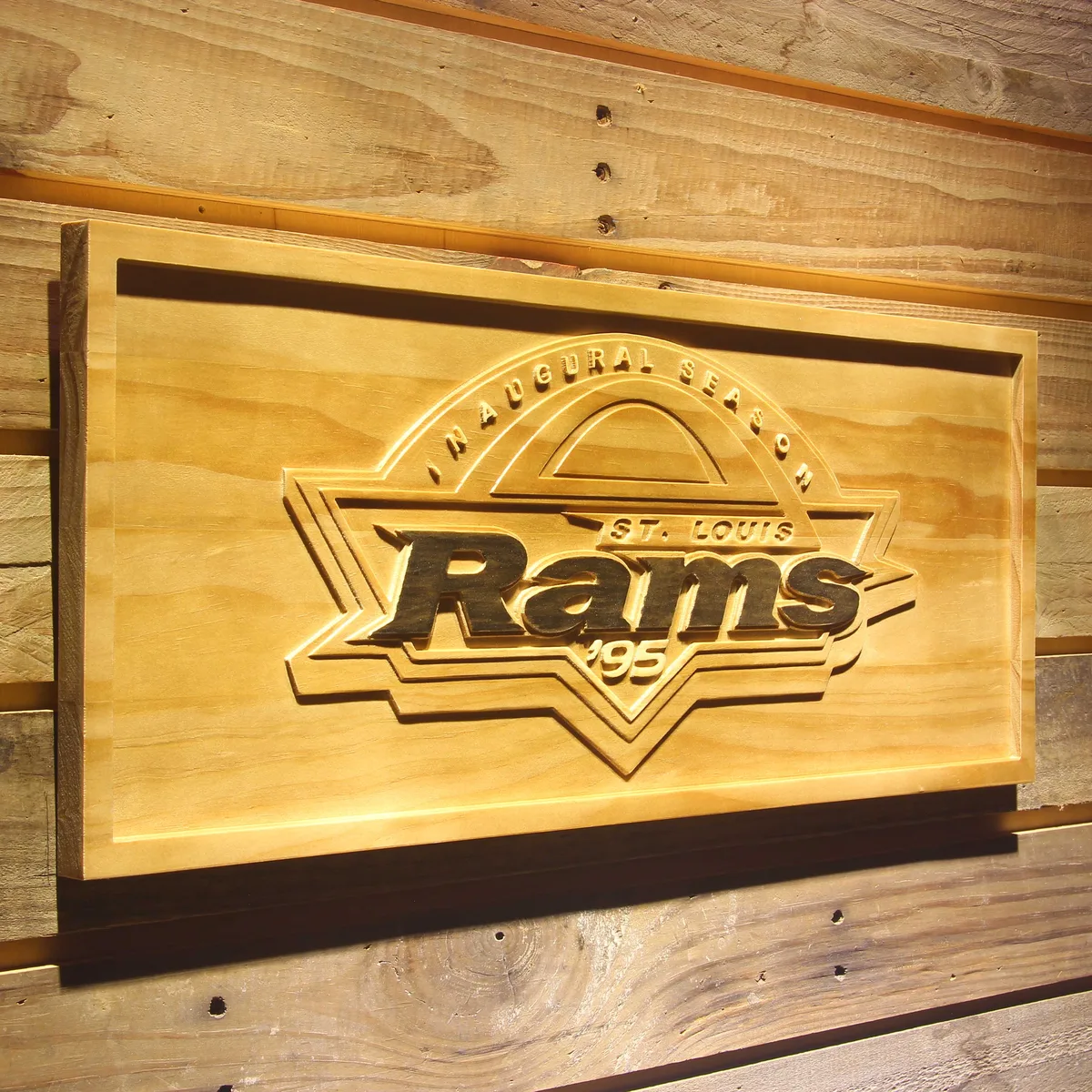 St Louis Rams St. Louis Rams 1995 Inaugural Season Wood Sign - Legacy Edition