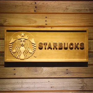 Starbucks Wood Sign