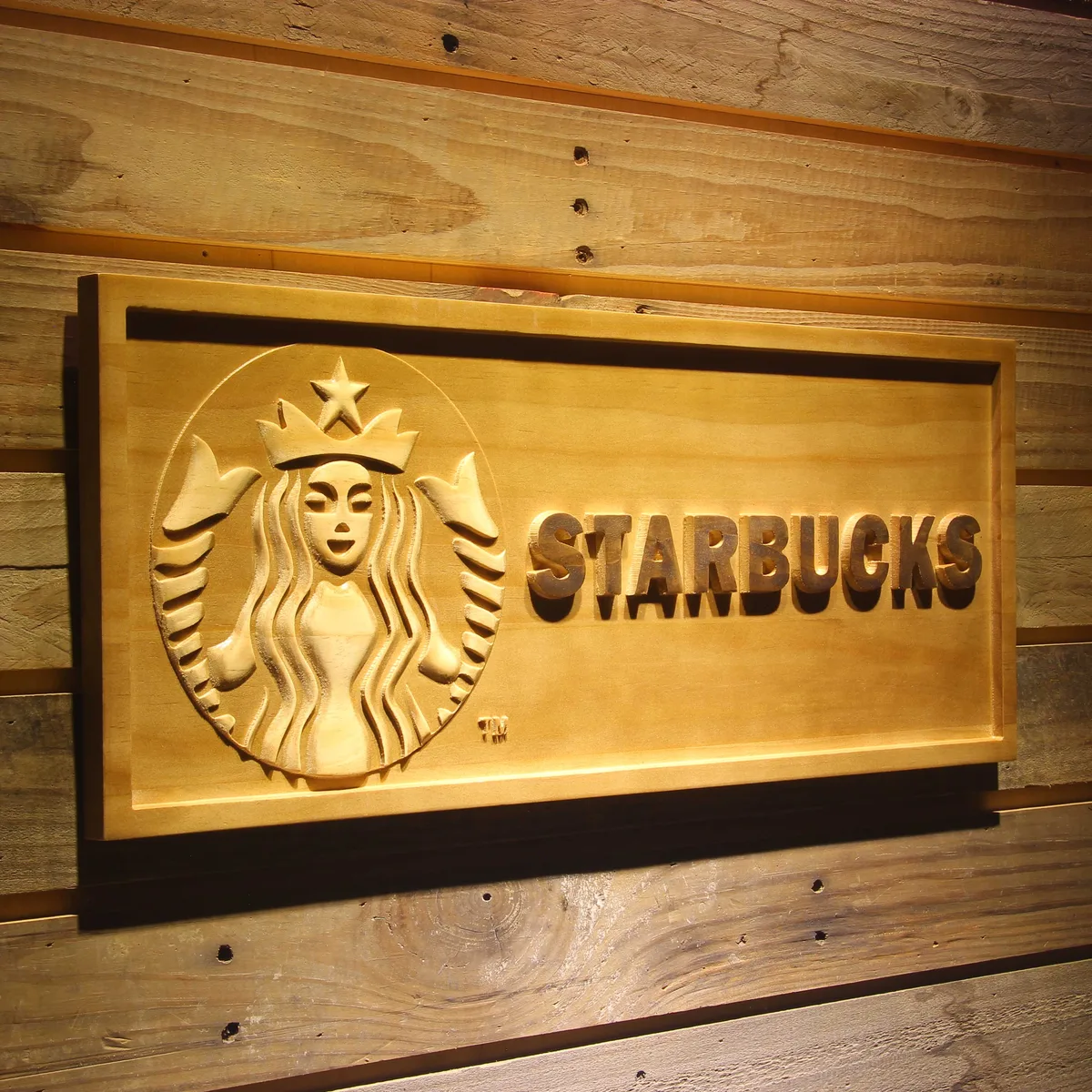 Starbucks Wood Sign