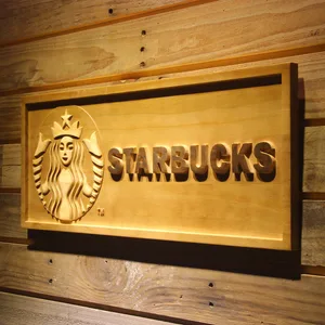 Starbucks Wood Sign