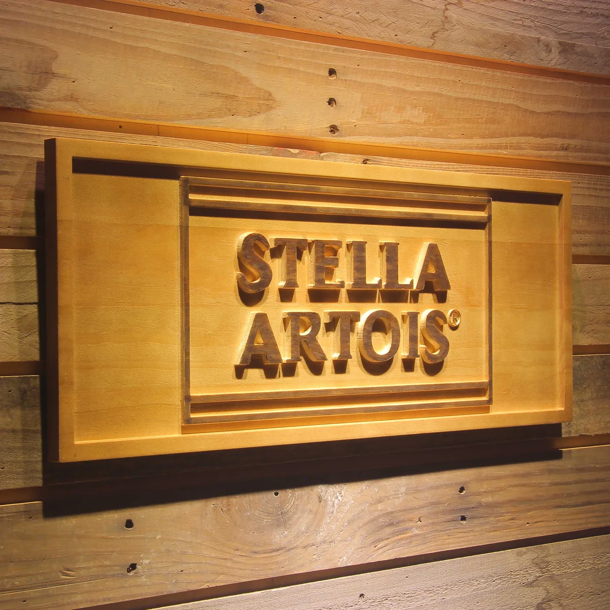 Stella Artois Wood Sign