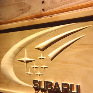 Subaru World Rally Team Wood Sign
