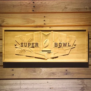 Super Bowl XLIV Wood Sign