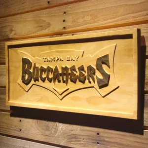 Tampa Bay Buccaneers 1997-2013 Text Logo Wood Sign - Legacy Edition