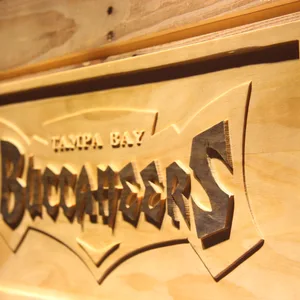 Tampa Bay Buccaneers 1997-2013 Text Logo Wood Sign - Legacy Edition