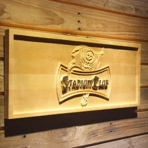 Tampa Bay Buccaneers Stadium Club Wood Sign - Legacy Edition