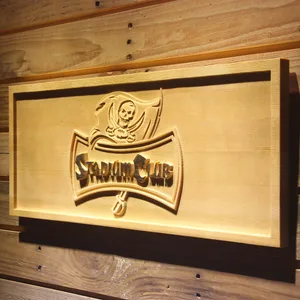 Tampa Bay Buccaneers Stadium Club Wood Sign - Legacy Edition