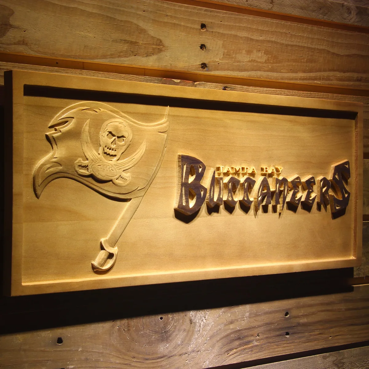 Tampa Bay Buccaneers Wood Sign