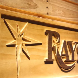 Tampa Bay Rays 2 Wood Sign