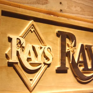 Tampa Bay Rays 3 Wood Sign