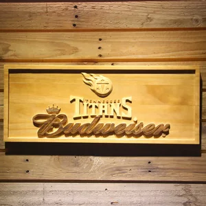 Tennessee Titans Budweiser Wood Sign
