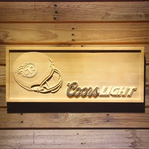 Tennessee Titans Coors Light Helmet Wood Sign