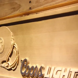 Tennessee Titans Coors Light Helmet Wood Sign