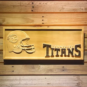 Tennessee Titans Helmet Wood Sign