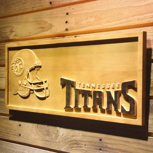 Tennessee Titans Helmet Wood Sign