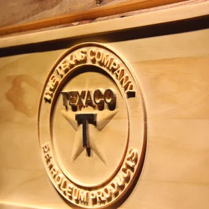Texaco The Texas Company Wood Sign