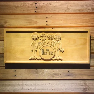 The Beatles Drum Wood Sign
