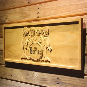 The Beatles Drum Wood Sign