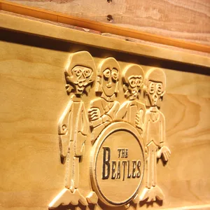 The Beatles Drum Wood Sign
