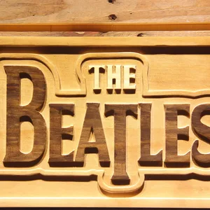 The Beatles Wood Sign