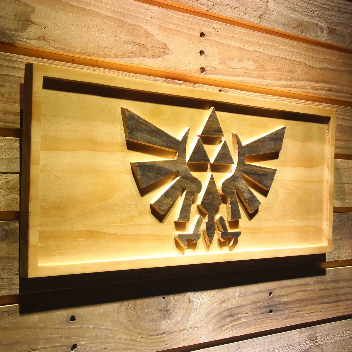 The Legend of Zelda Triforce Wood Sign