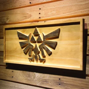 The Legend of Zelda Triforce Wood Sign