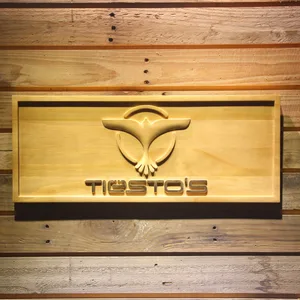 Tiesto Wood Sign