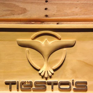 Tiesto Wood Sign