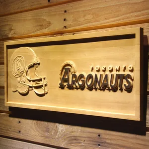 Toronto Argonauts Helmet Wood Sign