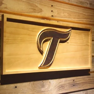 Toronto Blue Jays 2007-2011 T Logo Wood Sign - Legacy Edition