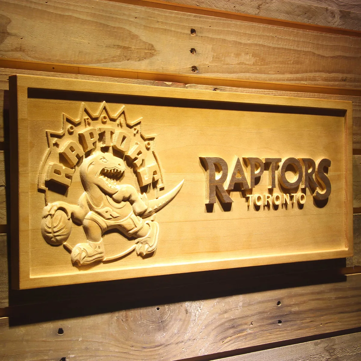 Toronto Raptors Wood Sign - Legacy Edition