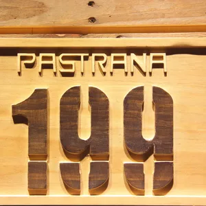 Travis Pastrana 199 Wood Sign