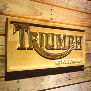 Triumph Go Your Own Way Wood Sign