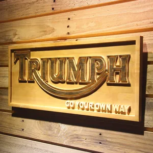 Triumph Go Your Own Way Wood Sign